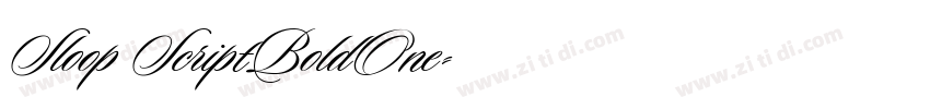 Sloop ScriptBoldOne字体转换